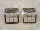 Colonial 18th Century Shoe Buckles Matched Pair Revolutionary Era Estate Items