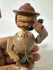 Vintage  Mechanical Bottle Stopper - Hand Carved