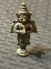 2 Vintage Early    19th Century     antique Bronze    indian Hindu Worshiping God Idol