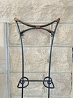 Plate Holder Display Rack 38  Wrought Iron Wall Hanging Black 3 Plates