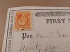 Antique 1865 First National Bank Of Bennington Vermont Check With Revenue Stamp