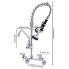 Commercial Faucet Wall Mount Kitchen Sink For Restaurant Industrial 360   Rotate 