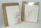 2 Bucilla Colorpoint Paintstitching Christmas Santa Kit Sampler 9x12 63885 63886