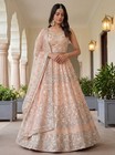 Luxury Heavy Net Lehenga Choli German Zari Wedding Reception Outfit