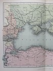 1880 The Black Sea Original Antique Map