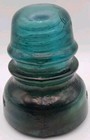 Hemingray No 40 Threaded Glass Insulator Vintage Antique Aqua Blue Green