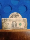 1969 D  1 Dollar  Bill Misalignment  Miscut Error     Fed Reserve Note