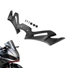 Motorcycle Front Fairing Winglet Aerodynamic Spoiler Beak Nose Cone Matte Black