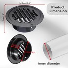 4 Inch Stainless Steel Air Vents Round Soffit Vent For Kitchen Bathroom