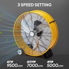 24  High Velocity Metal Drum Fan  3 Speeds 9500 Cfm Commercial  Industrial Use