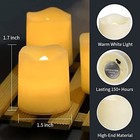  Flameless Votive Candles flameless Flickering Electric Pack Of 24 Warm White