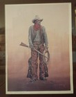 Standing Tall Cowboy Signed And Numbered Print Carlos Hadaway 5 Of 50