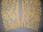 Antique Hand Made Brussels Duchesse Lace Collar neck Piece