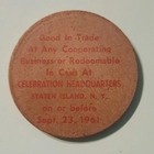 Celebration Headquarters Tercentennial Wooden Nickels 1661-1961 Vintage Antique 