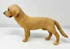 Realistic Yellow Labrador Retriever Dog Pet Figure Fur Taxidermy Style Life-like