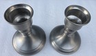 Vintage Web Pewter Weighted Candlesticks Taper Candle Holders Set Of 2