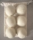 New Zealand 100  Wool Dryer Balls  6  All Natural Fabric Softener Eco Friendly