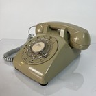 Vintage 503cm Bell System Western Electric Rotary Desk Telephone Mustard