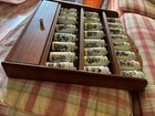Beautiful Vintage Mj Hummel Porcelain Spice Jars Danbury Mint 24 Jars With Rack