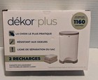 Dekor Plus Diaper Pail 2 Count Refills Holds Up To 1160 Diapers