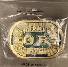 Notre Dame Qb Club Lapel Pin Lot Vintage Fighting Irish Ncaa