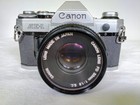 Canon Ae-1 Camera Body 3 Lens Cannon 50mm  28mm Vivitar 100-300m Accessories Lot
