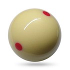 1 Pcs White  Ball 57 2mm Billiard Ball 6 Red Dot Pool  Training Ball Q8w0