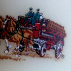 Fenton anheuser Busch Beer clydesdale Horse s 1983 vintage satin Glass Bell mint