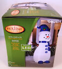 Holiday Living 7 Ft Inflatable Snowman With Box Christmas Yard Decoration Nib