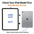 For Ipad 10th Gen 2022 10 9 Digitizer Touch Screen Glass Replacement A2696 A2757