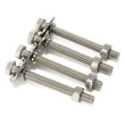 4 Sets 3 8-16 X 6  Hex Head Screws Bolts  Nuts  Extra-large And Thick Flat      