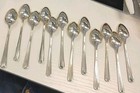 Towle Candlelight Sterling Silver Set 12 Demitasse Spoons 4 25  New Old Stock