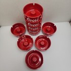 Vintage Coors Beer Red Ashtray Lot Of 10 Unused Nos Usa Advertising Bar Tobacco 