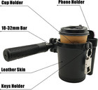 Bike Cup Holder With Cell Phone Keys Holder For Bicycles Motorcycles Scooters