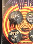 Vintage 2006 Anthrax Official 4 Button Pin Set C d Visionary Sealed Thrash Metal