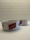 2 Vintage Schlitz Beer Bar White red Ashtray