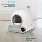 65l Smart Self Cleaning Cat Litter Box For Multiple Cats App Control 2 4g Wifi