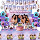 Idol K katseye Birthday Party Decoration Plate Cup Napkin Balloon For Kpop Girl