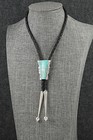 Turquoise   Sterling Silver Bolo Tie - Steve Francisco