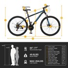 27 5-inch 21-speed       Auldt Bicycle High Carbon Steel Mountain Bike Disc Brake
