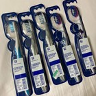 Lot Of 5 Oral-b Manual Toothbrush Cross Action Pro Flex Stain Eraser Soft 