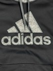 Adidas Hoodie Mens 3xlt Black Gray Climawarm Pullover Sweatshirt Athletic
