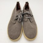 Lamo Brown Canvas Espadrille Lace Up Mid Bootie Shoes Mens Size 9 5