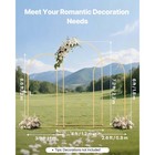 Uimoso Wedding Arch Backdrop Stand Set Of 3 Metal 7 2ft 6 6ft 6ft Party Stand