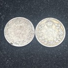 2 Unknown Dates  Canadian 80  Silver 10 Cent King George V  circulated 2 Coins