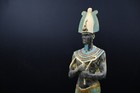 Rare Ancient Egyptian Antique Osiris Statue Large Of God Of Wisdom Pharaonic Bc
