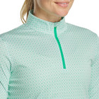 New Ladies Footjoy Womens L s 1 4 Zip Sun Protection Golf Jacket  Emerald  Small
