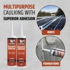 Caulk - Hybrid Silicone Adhesive And Protective Sealant  Clear  2 Pack
