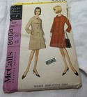 Dress Coat Semi Fitted Size 12 Mccalls 8006 Vintage Sewing Pattern 60s Uncut Ff