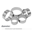 Biscuit Cutters  Round Cookie Cutters stainless Steel Dumpling Skin Cutters